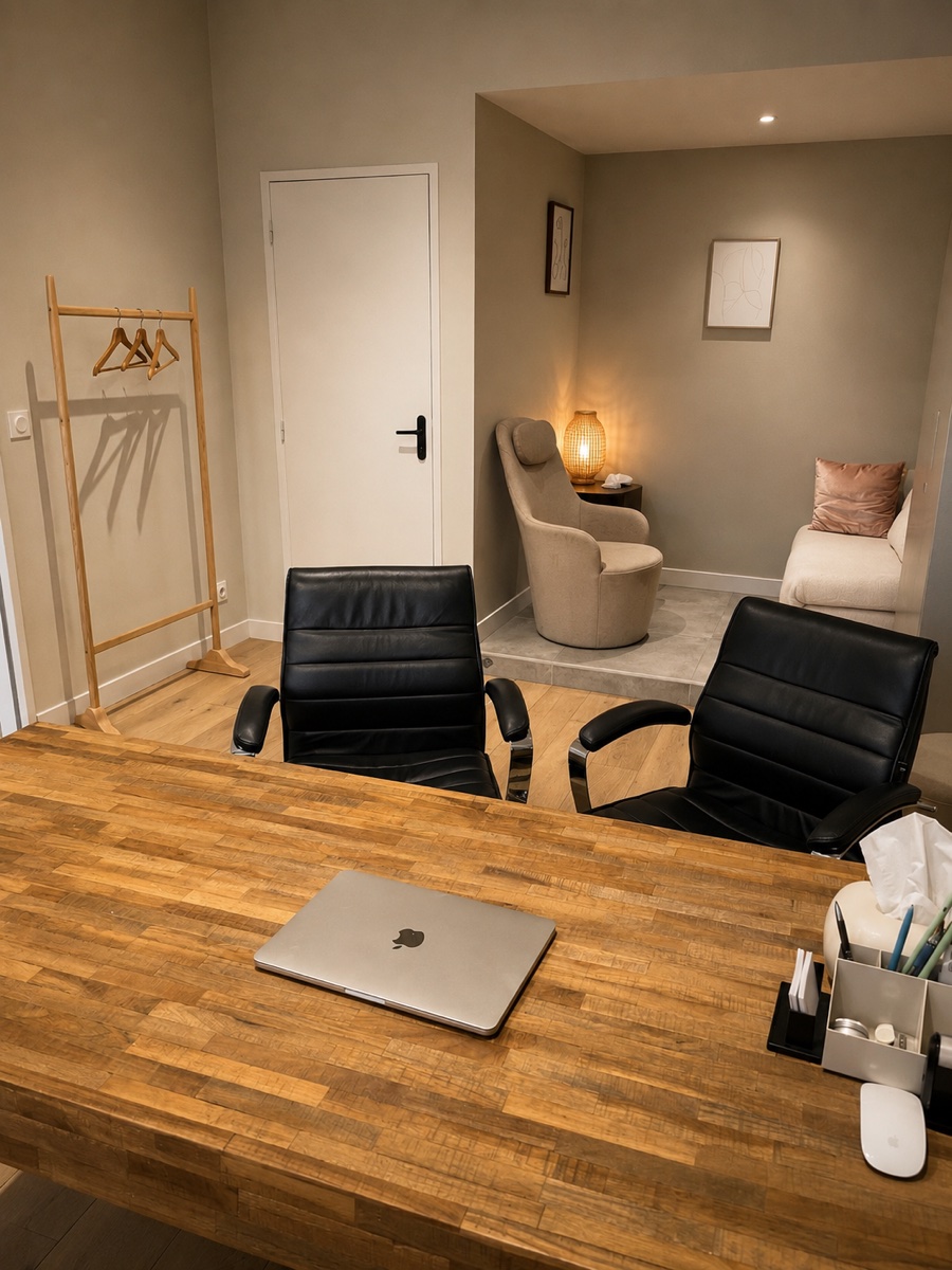 Bureau de consultation du cabinet de psychologie